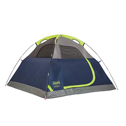 Coleman Sundome Tenting Tent with Rainfly - Fast 10-Minute Setup for 2-6 Folks, Weatherproof for Tenting, Festivals, Yard Gatherings, Sleepovers, and Extra