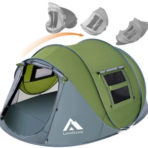 Immediate Household Tent for 4 – Waterproof Pop-Up Design with 2 Doorways, Good for Tenting, Climbing, and Journey