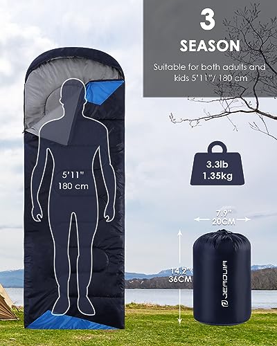 Light-weight Waterproof Sleeping Baggage for Adults - Chilly Climate Tenting Baggage for Males, Girls, and Teenagers - Supreme for Backpacking, Climbing, Out of doors Journey, and Searching with...