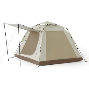 Naturehike Ango Immediate Cabin Tent for 3-4 Folks – Simple Setup Pop-Up Tenting Tent for Household Outside Adventures