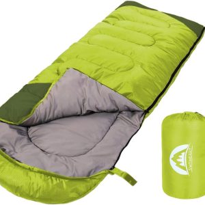 SWTMERRY 3-Season Sleeping Bag (Summer season, Spring, Fall) – Light-weight, Waterproof, Appropriate for Heat & Cool Climate, Ultimate for Children, Teenagers & Adults for Climbing and Tenting, Indoor…